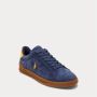Polo Ralph Lauren Suede Heritage Court 2 Sneakers Blue Heren - Thumbnail 3