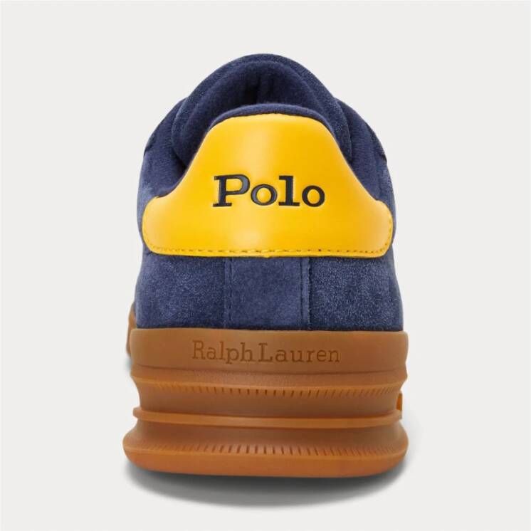 Polo Ralph Lauren Suede Heritage Court 2 Sneakers Blue Heren