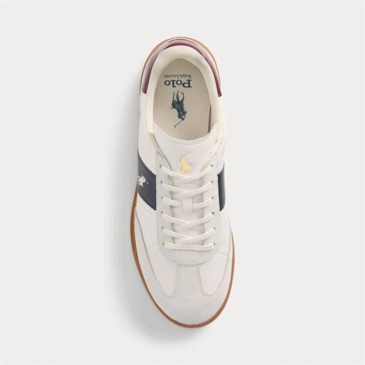 Polo Ralph Lauren Vintage Leren Sneakers met EVA Tussenzool White Heren