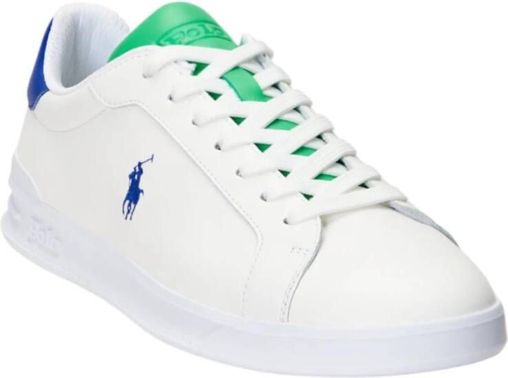 Polo Ralph Lauren Wit Groen Blauw Sneaker HRT CRT White Heren