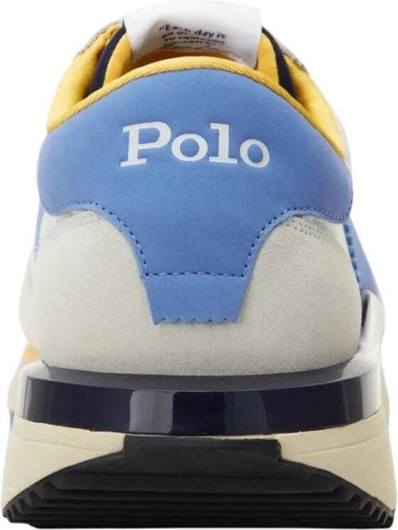 Polo Ralph Lauren Witte Casual Textiel Sneakers met 3cm Rubberen Zool Multicolor Heren