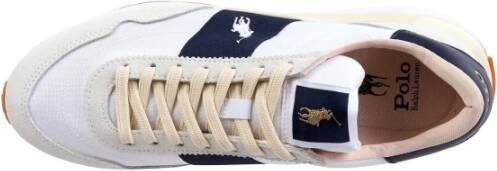 Polo Ralph Lauren Witte Hunter Navy Leren Schoenen White Heren