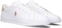 Polo Ralph Lauren Witte lage sneakers met beige hielkap - Thumbnail 3