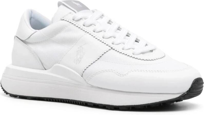 Polo Ralph Lauren Witte Leren Casual Sneakers White Dames