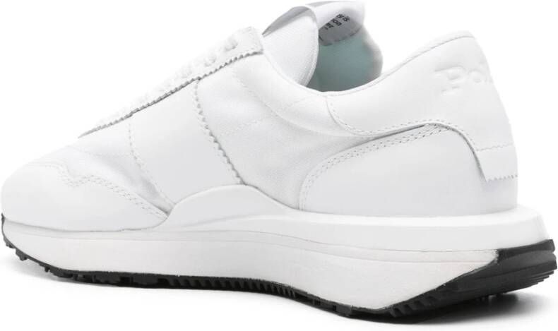 Polo Ralph Lauren Witte Leren Casual Sneakers White Dames