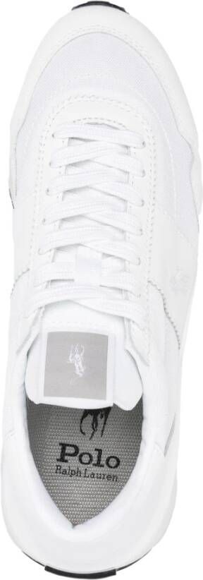 Polo Ralph Lauren Witte Leren Casual Sneakers White Dames