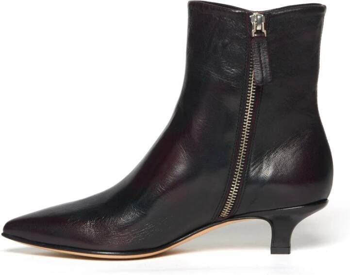 Pomme D'or Bordeaux Leder Enkellaarsjes