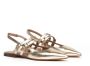 Pomme D'or Gouden leren slingback sandalen Yellow Dames - Thumbnail 2