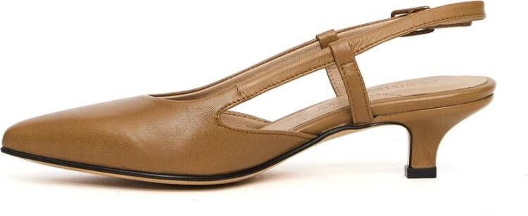Pomme D'or Leren Slingback Sandalen