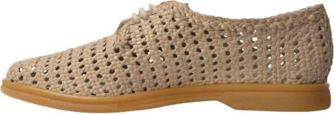 Pons Quintana Beige Handgeweven Leren Damesschoen