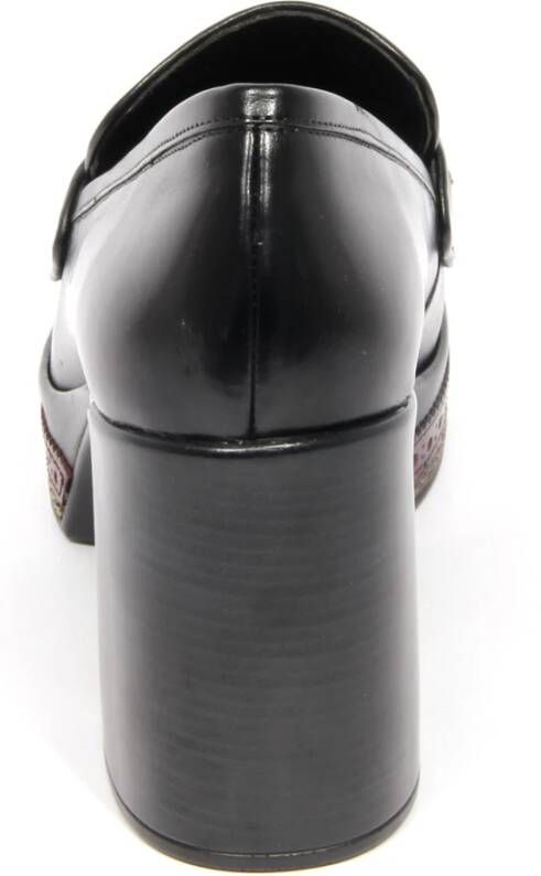 Pons Quintana Bordeauxrode Leren Schoenen Amelia 9cm Hak