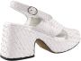 Pons Quintana Elegant White Leather Sandals White Dames - Thumbnail 3