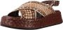 Pons Quintana Moderne Maui Platte Sandalen Brown Dames - Thumbnail 5