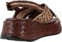 Pons Quintana Moderne Maui Platte Sandalen Brown Dames - Thumbnail 6