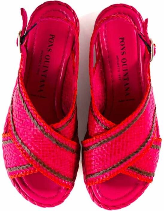 Pons Quintana Flat Sandals Pink Dames