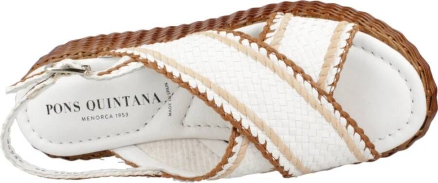 Pons Quintana Flat Sandals White Dames