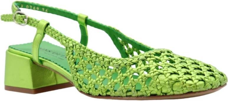 Pons Quintana Girasol Slingback Sandalen Green Dames