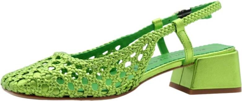 Pons Quintana Girasol Slingback Sandalen Green Dames