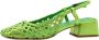 Pons Quintana Girasol Slingback Sandalen Green Dames - Thumbnail 4