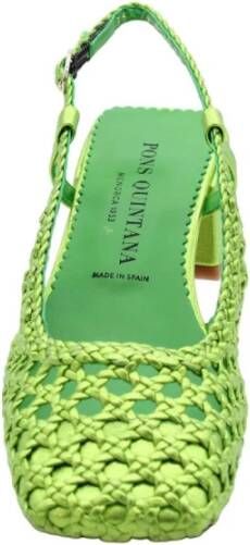 Pons Quintana Girasol Slingback Sandalen Green Dames