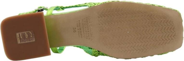 Pons Quintana Girasol Slingback Sandalen Green Dames