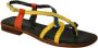 Pons Quintana Handgeweven Multicolor Leren Sandaal Multicolor Dames - Thumbnail 3