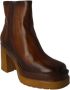 Pons Quintana Heeled Boots Brown Dames - Thumbnail 2