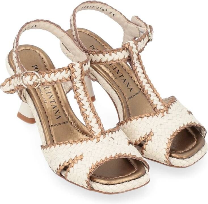 Pons Quintana Ivory Sandal Forli Style Beige Dames