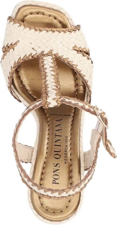 Pons Quintana Ivory Sandal Forli Style Beige Dames