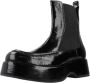 Pons Quintana Klassieke Chelsea Boots van zwart leer Black Dames - Thumbnail 4