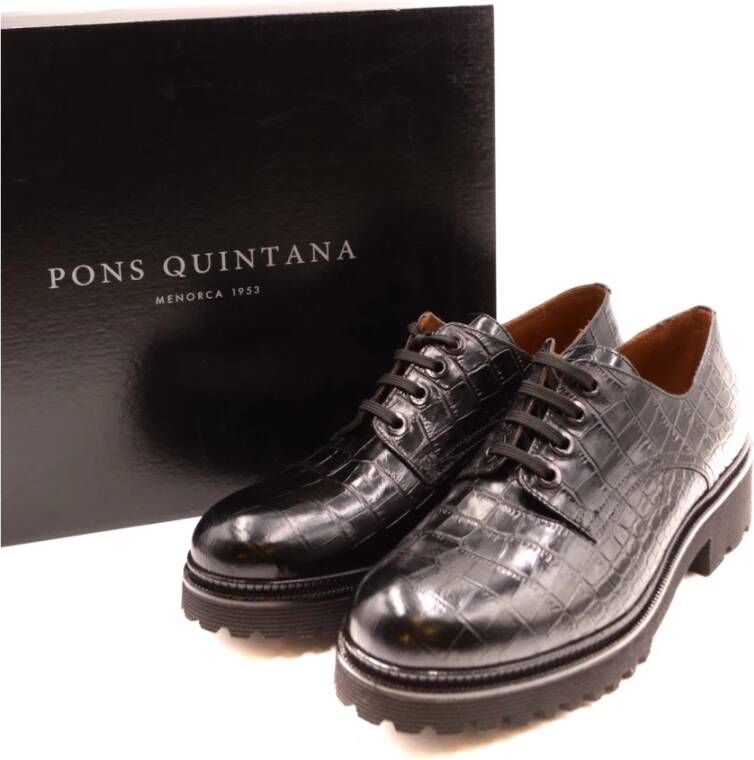 Pons Quintana Laced Shoes Black Dames