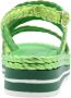 Pons Quintana Platte sandalen voor vrouwen Green Dames - Thumbnail 6