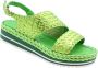Pons Quintana Platte sandalen voor vrouwen Green Dames - Thumbnail 8