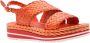 Pons Quintana Stijlvolle Platte Sandalen voor Vrouwen Orange Dames - Thumbnail 3