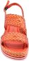 Pons Quintana Stijlvolle Platte Sandalen voor Vrouwen Orange Dames - Thumbnail 5