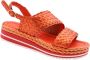 Pons Quintana Stijlvolle Platte Sandalen voor Vrouwen Orange Dames - Thumbnail 8
