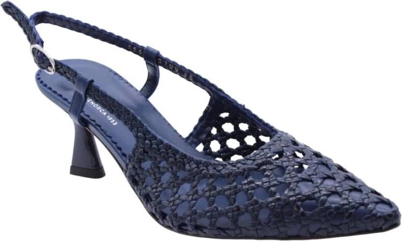 Pons Quintana Elegante Slingback Hakken Blue Dames