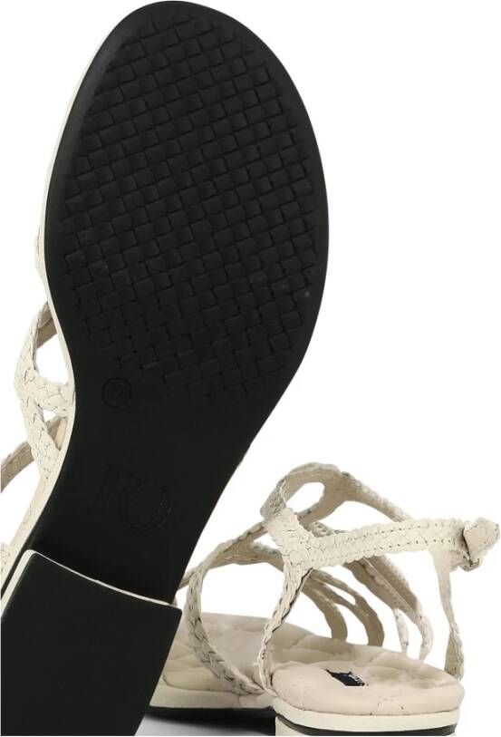Pons Quintana Witte Leren Sandalen Diana
