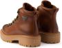 Prada Enkellaarzen Laced Logo Ankle Boots in cognac - Thumbnail 3