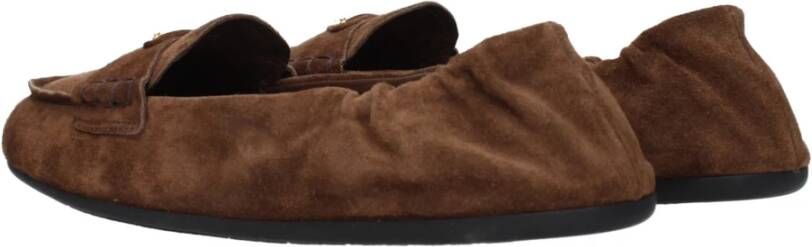 Prada Bruin Leren Instaploafers