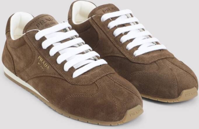 Prada Bruine Sneakers voor Vrouwen Aw25
