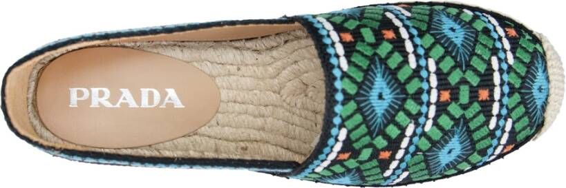 Prada Canvas Slip-On Espadrilles