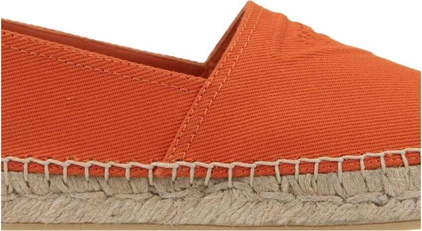 Prada Canvas Slip-On Espadrilles Orange Dames