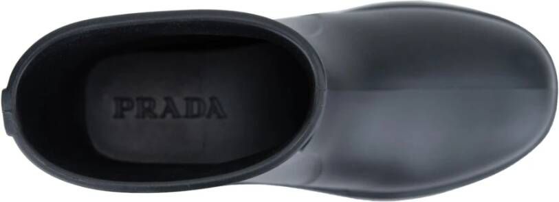 Prada Dames Slip-On Rubberlaarzen Black Dames