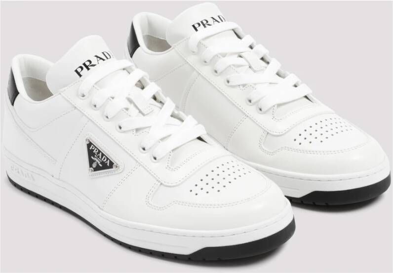 Prada Downtown Sneakers Zwart en Wit White Heren