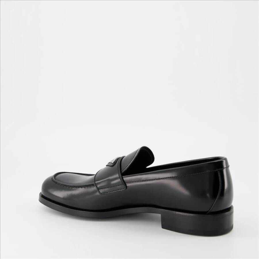 Prada Mocassins met driehoekig logo Black Heren - Foto 5
