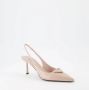 Prada Pumps & high heels Brushed Leather Slingsback Pumps in poeder roze - Thumbnail 3