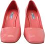 Prada Roze Patentleren Blokhakken Pumps Klassiek Pink Dames - Thumbnail 10