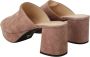 Prada Elegante donkerroze suède hakken Brown Dames - Thumbnail 22