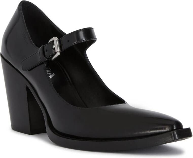 Prada Elegante Hoge Hakken Black Dames